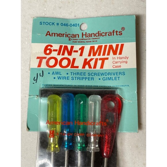 Handicrafts 6-IN-1 Tool Kit Used Carrying Case *one piece missing - Picture 2 of 7